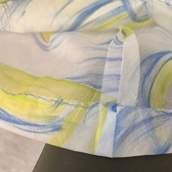 2/$150 Vintage 1960s Lord & Taylor Blue and Green Swirl Maxi Dress EUC - Picture 8 of 9